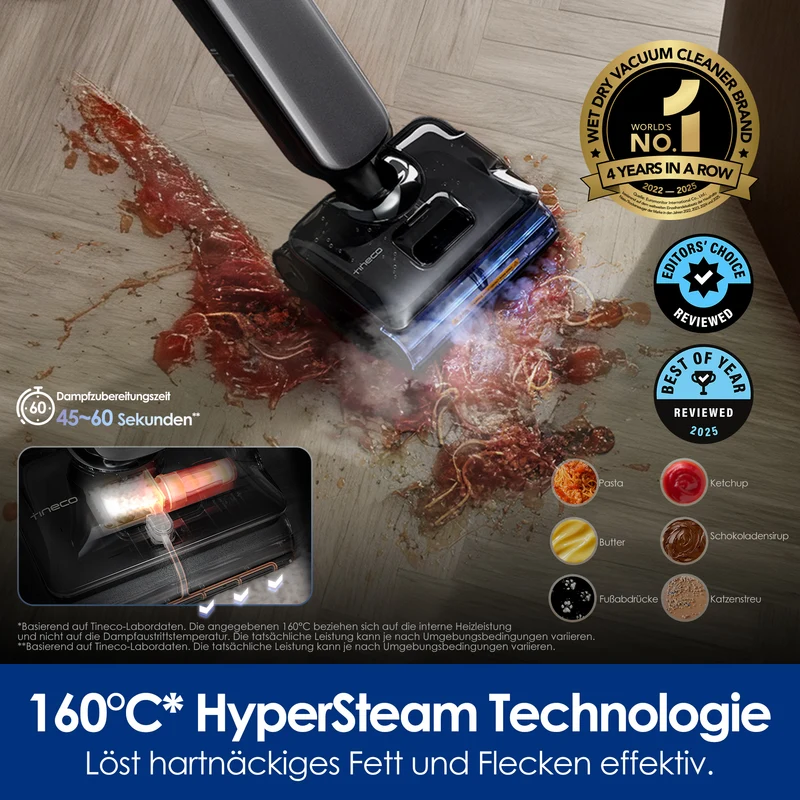 Tineco FLOOR ONE S9 Artist Steam Pro Nass- und Trockensauger