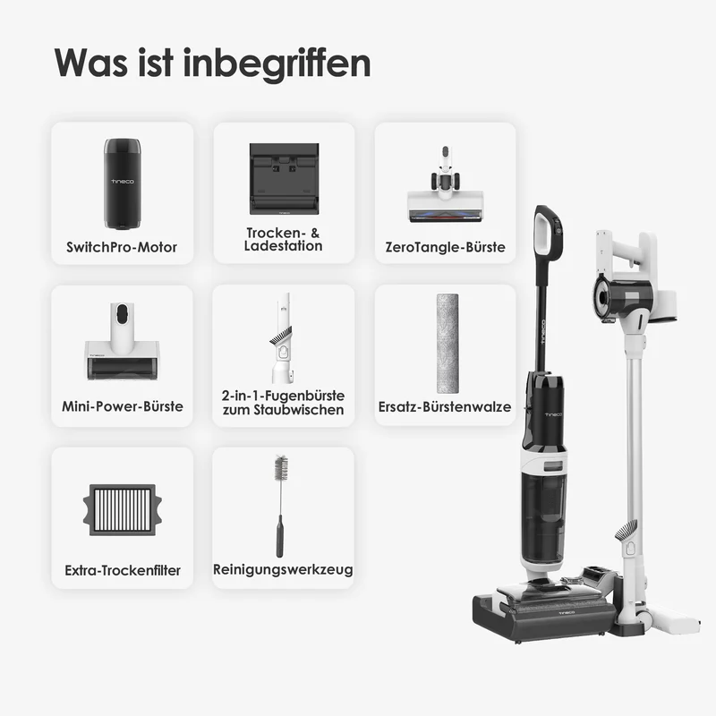 Tineco FLOOR ONE Switch S6 Stretch intelligenter Nass- und Trockensauger