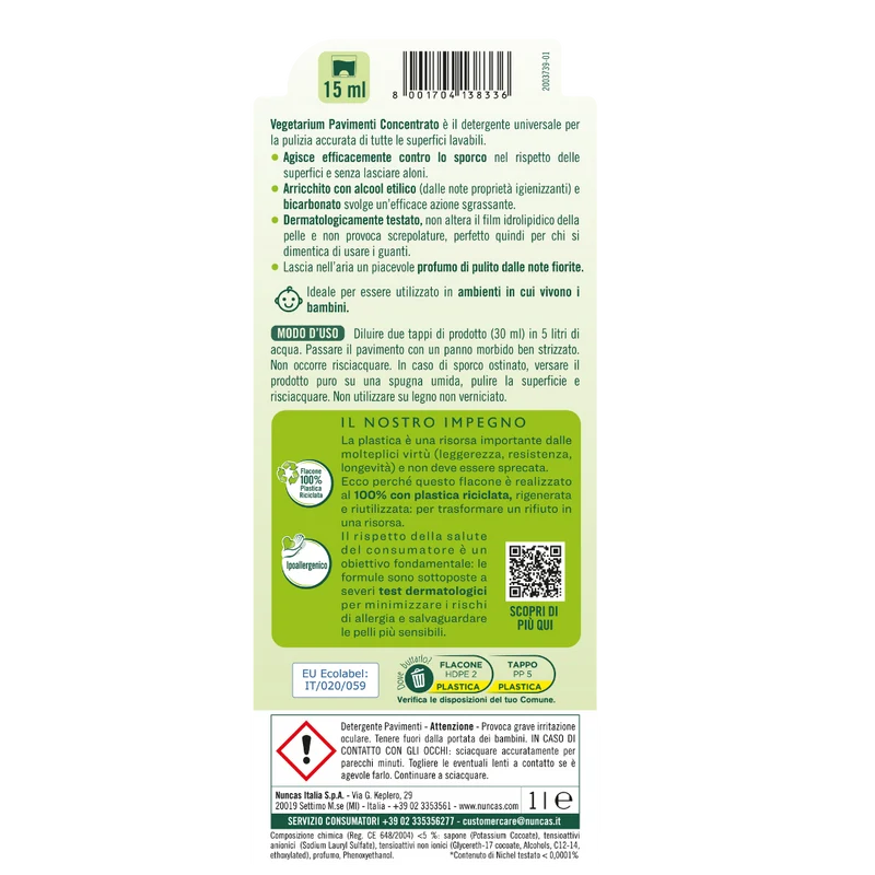 Vegetarium Pavimenti Concentrato - 1000ml