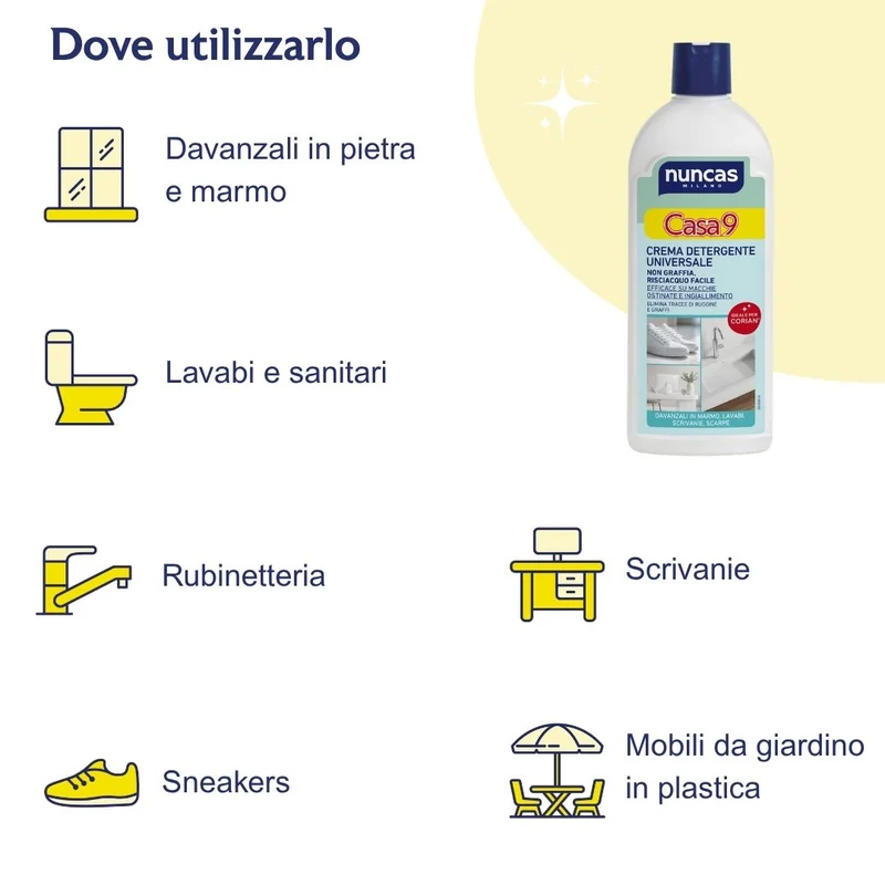 Casa9 Crema Detergente Universale - 500ml