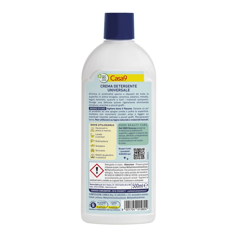 Casa9 Crema Detergente Universale - 500ml