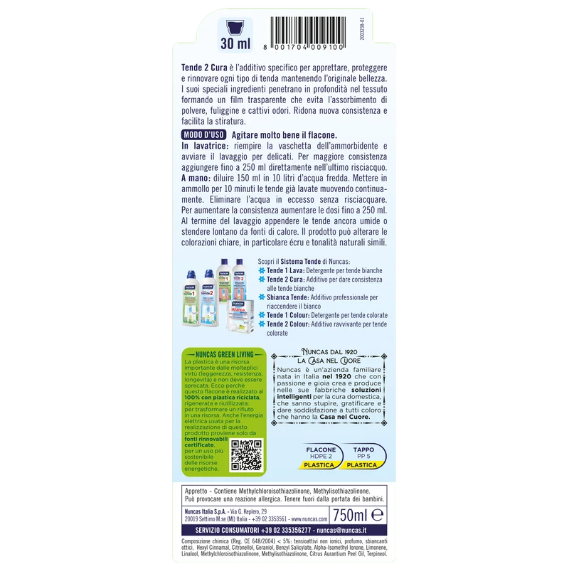 Tende 2 Additivo Ravvivante Tende - 750ml