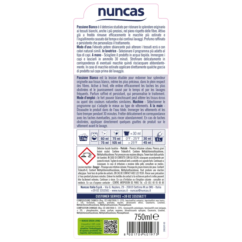 Passione Bianco Detersivo - 750ml - Multipack