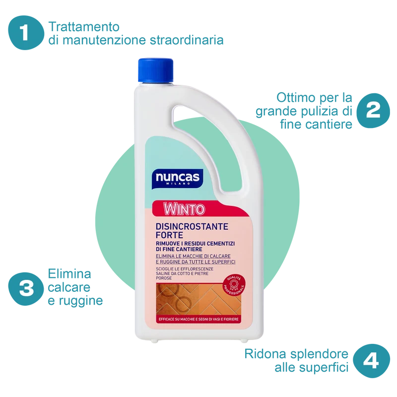 Winto Disincrostante forte per tutte le superfici resistenti agli acidi - 1000 ml