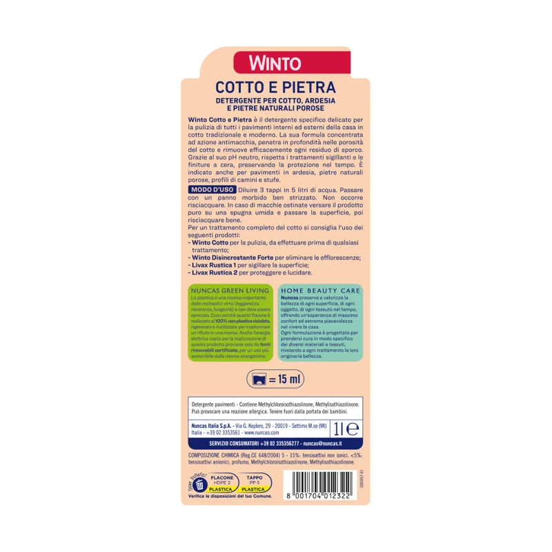 Winto Cotto e Pietra Detergente delicati - 1000 ml