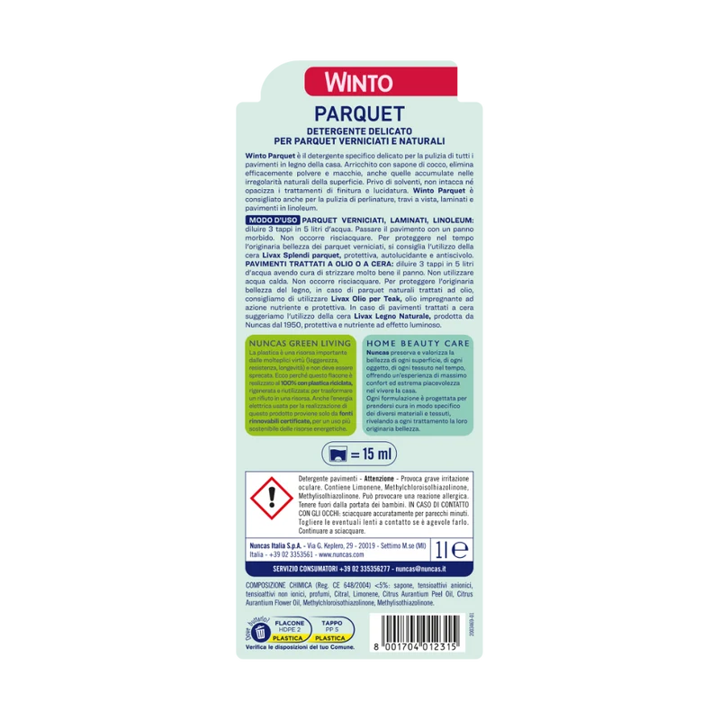 Winto Parquet Detergente delicato - 1000 ml