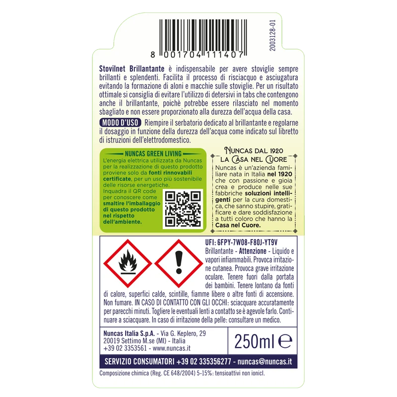 Stovilnet Brillantante Lavastoviglie - 250ml