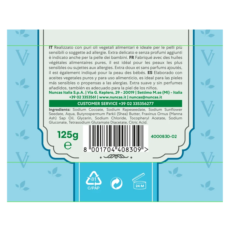 Vittoria Verde saponi pratici e funzionali Ipoallergenico - 125g