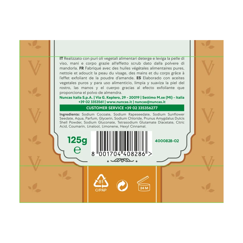 Vittoria Verde saponi pratici e funzionali Esfoliante - 125g