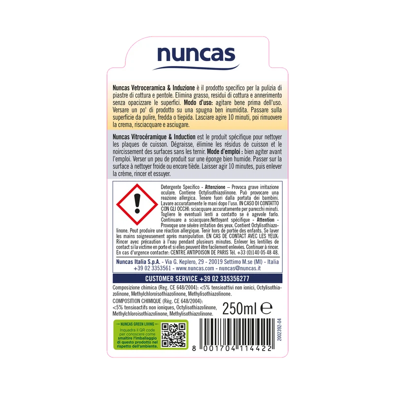 Cura Elettrodomestici Detergente Vetroceramica e Induzione - 250ml
