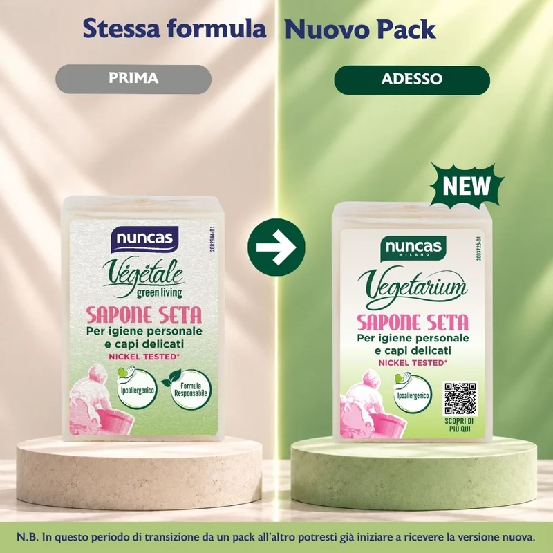 Vegetarium Sapone Seta Igiene Personale e Capi Delicati - 150g