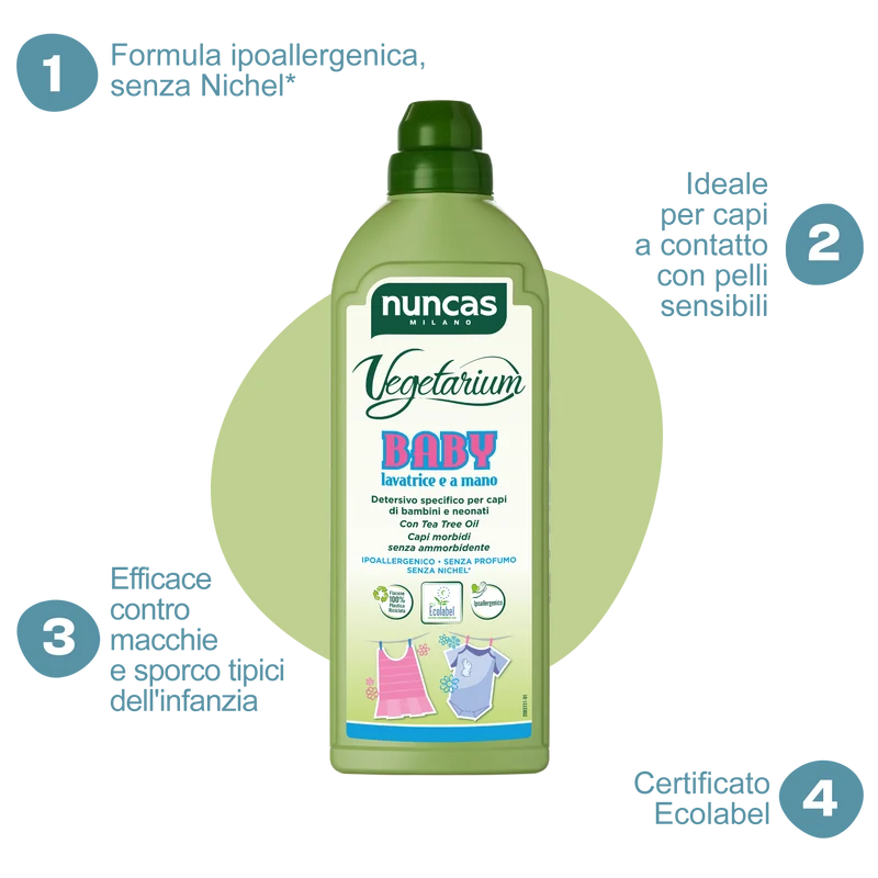 Vegetarium Detergente Specifico Baby Indumenti bambini e neonati - 750ml