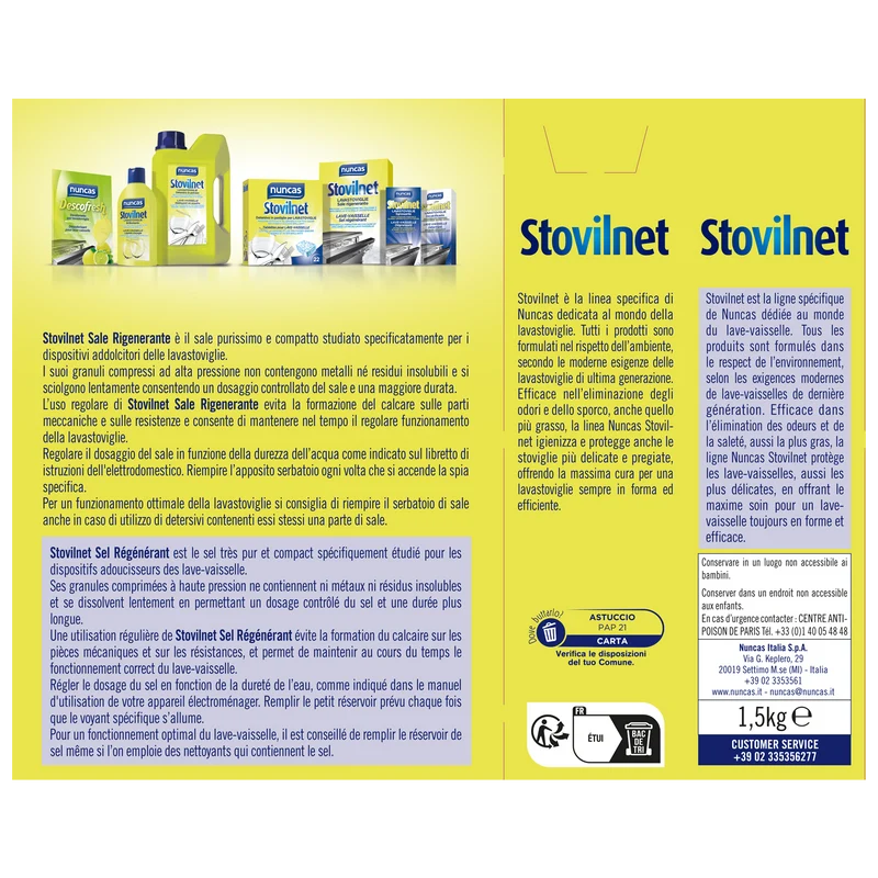Stovilnet Sale Rigenerante Lavastoviglie - 1500g