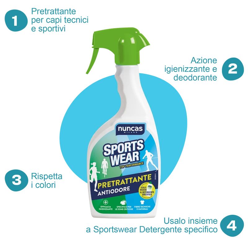Sportswear Pretrattante Antiodore - 500ml