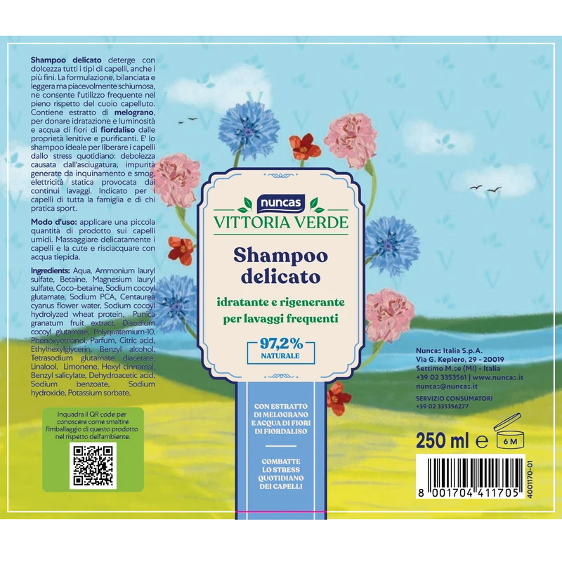 Vittoria Verde Shampoo Delicato - 250ml