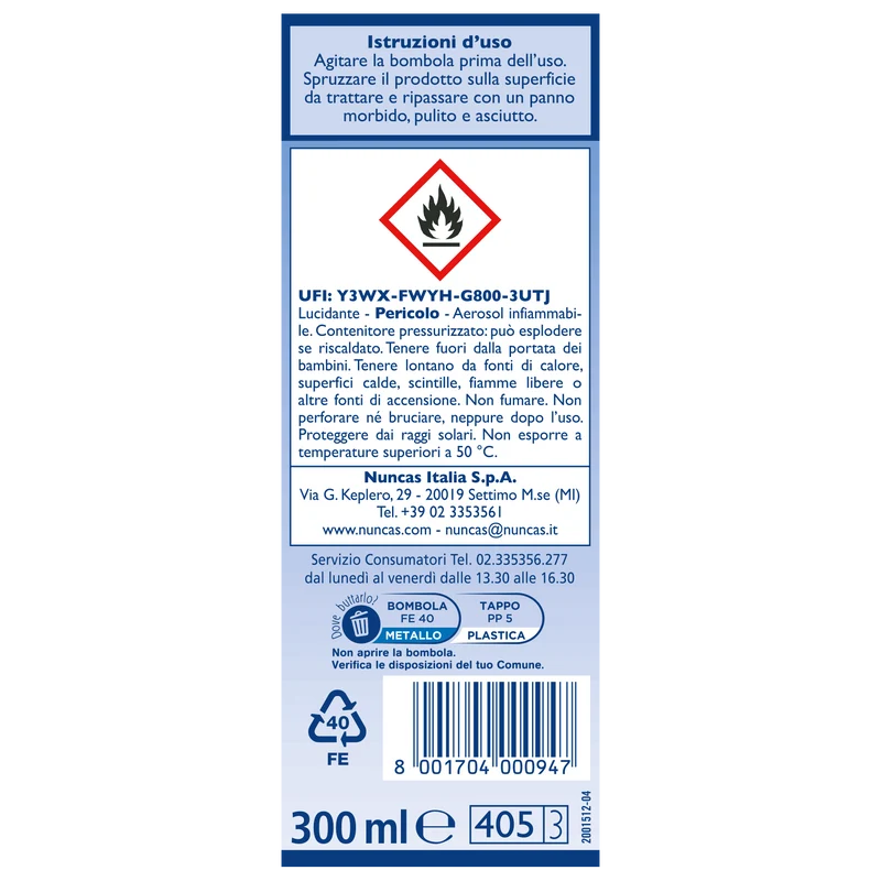 Luscom Lucidante Spray Marmo e Bronzi - 300ml