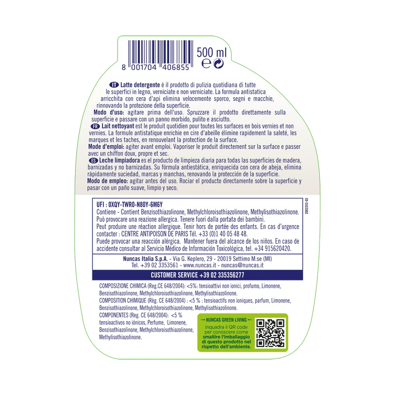 Livax Mobili&Design Latte Detergente Legno - 500ml