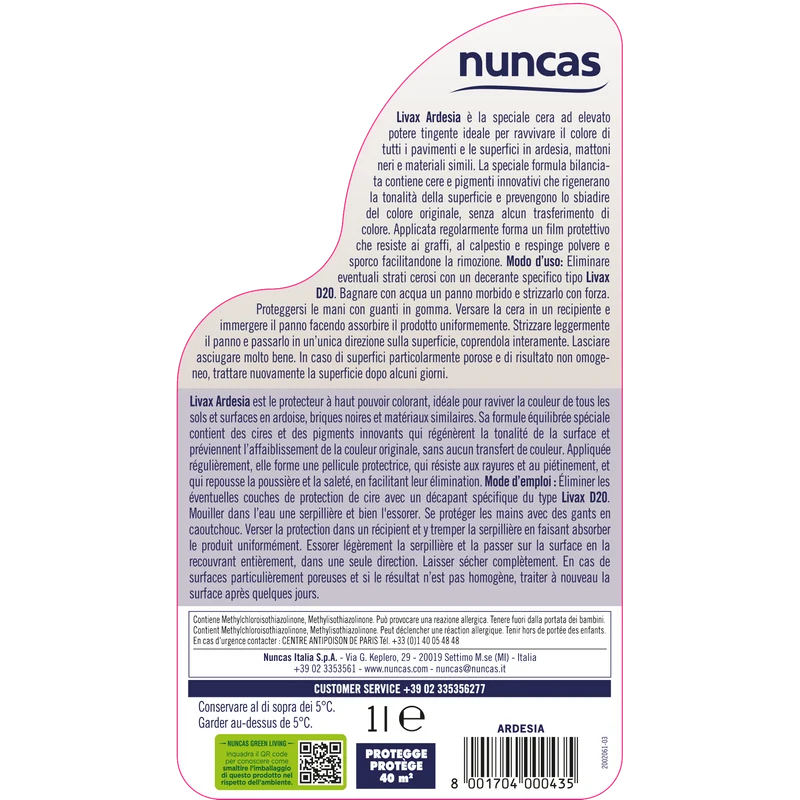 Livax Cera Protettiva Ravvivante Ardesia - 1000ml