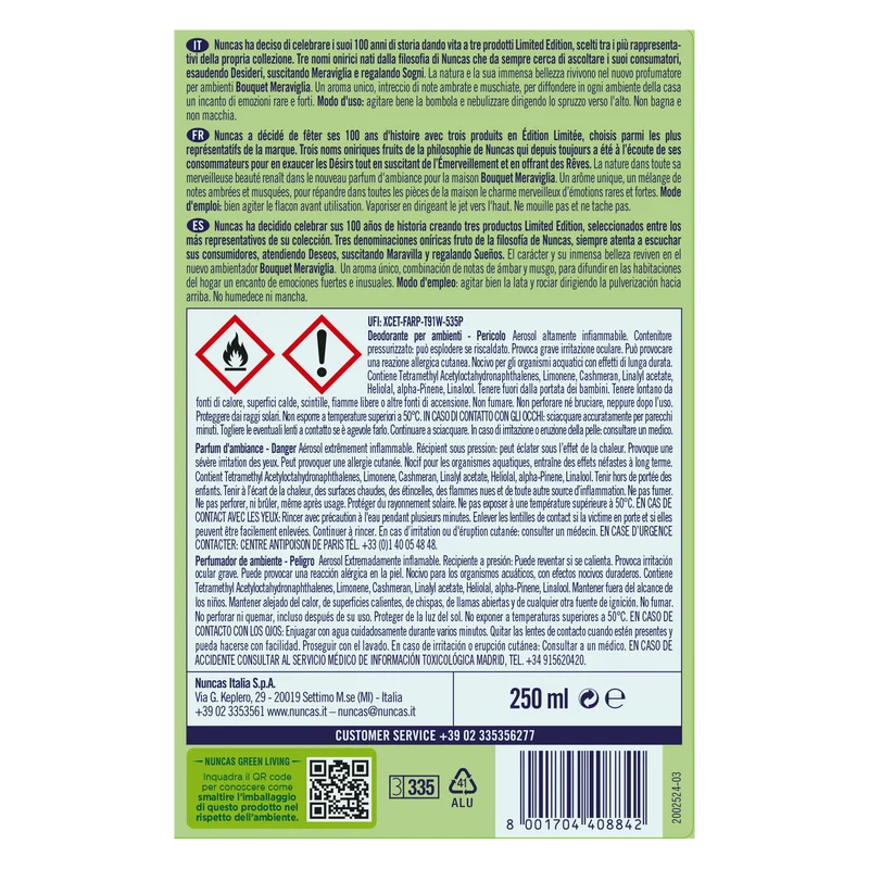 Bouquet Profumatore Ambienti Meraviglia - 250ml