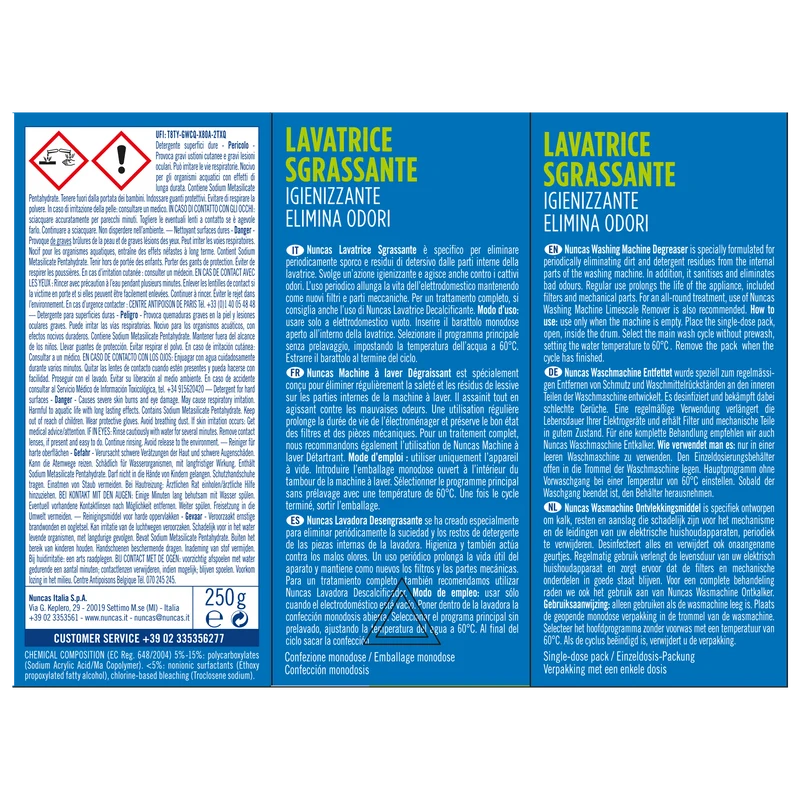 Lavatrice Sgrassante Igienizzante - 250g