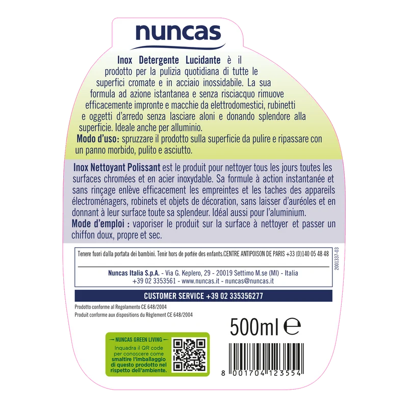 Inox Spray Detergente e Lucidante - 500ml