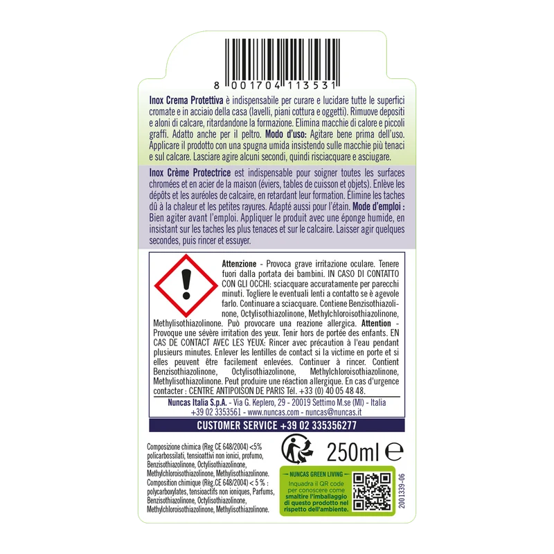 Inox Crema Protettiva - 250ml