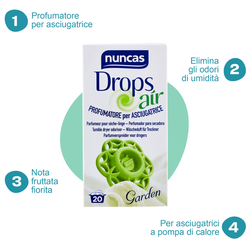 Drops Air Profumatore per Asciugatrice Garden - 1 Pezzo