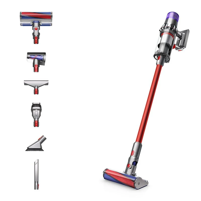 Dyson V11 Fluffy Nickel/Red