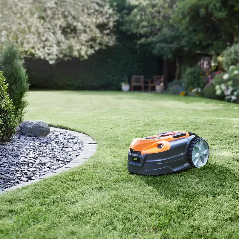 LawnMaster OcuMow® AMD18i-800 Plus | MX 24V Auto Charging Vision Robotic Lawnmower with App