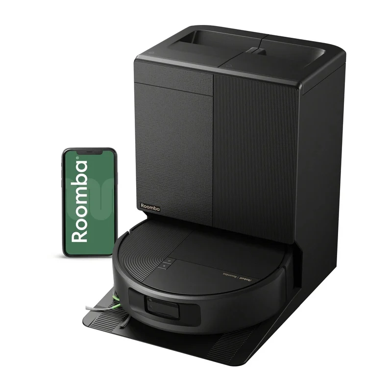 iRobot Robot Aspirapolvere Lavapavimenti Roomba Plus 675 Combo con AutoWash Dock 30.000 Pa Nero