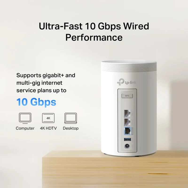 Deco BE68 Sistema Mesh Wi-Fi 7 Tri-Band BE14000Mbps, Porta 10Gbps, 3pz