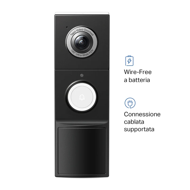 Tapo D235 + H500 HomeBase – Kit Videocitofono Smart con Storage Locale