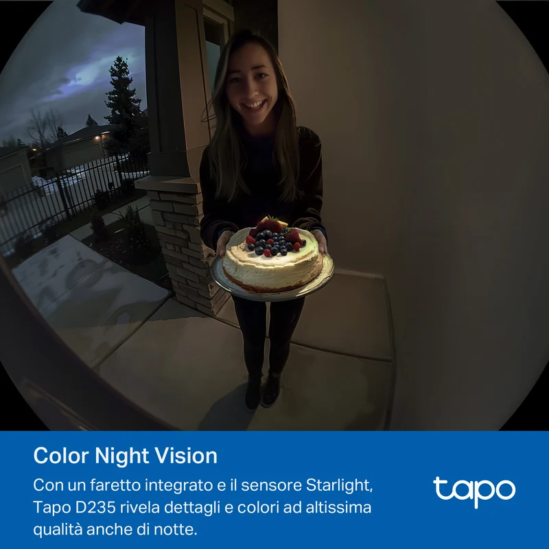 Tapo D235 + H500 HomeBase – Kit Videocitofono Smart con Storage Locale