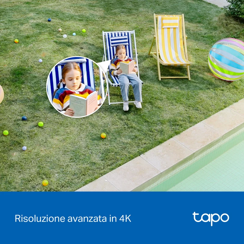 Tapo C560WS + H500 HomeBase – Kit Sicurezza 4K 360° con Storage Locale