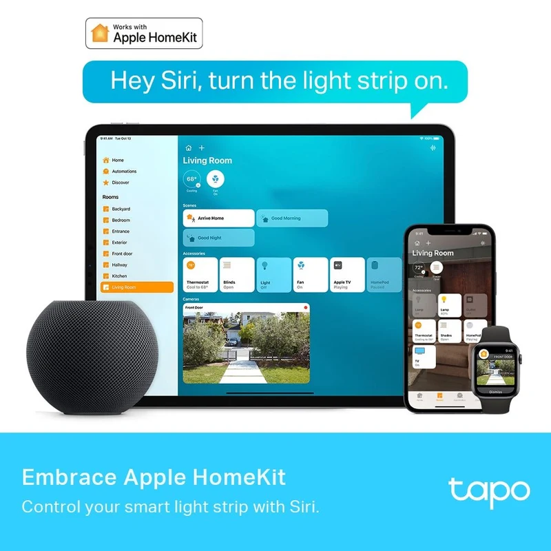 Tapo L930-10 Striscia LED Smart WiFi Multicolore 10m, Zone Colore, Alexa
