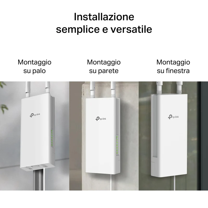 Archer MR402-Outdoor Router 4G LTE da Esterno, Wi-Fi AC1200 Dual Band, PoE/DC, IP65