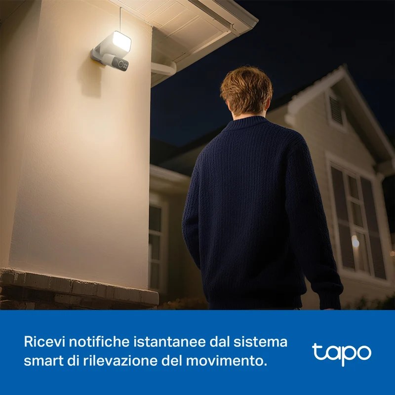 Tapo C615F KIT Telecamera WiFi Esterno 2K 3MP con Pannello Solare, 360° PTZ