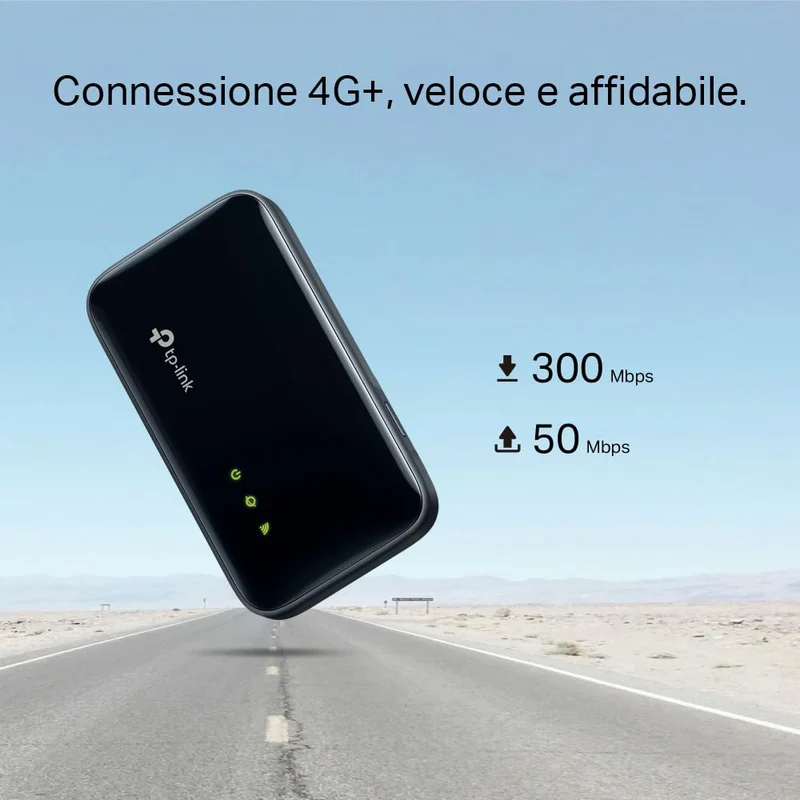 M7400 Saponetta WiFi 4G+, Cat6 AC1200 Dual-Band, Batteria da 2100mAh, Porta Type-C