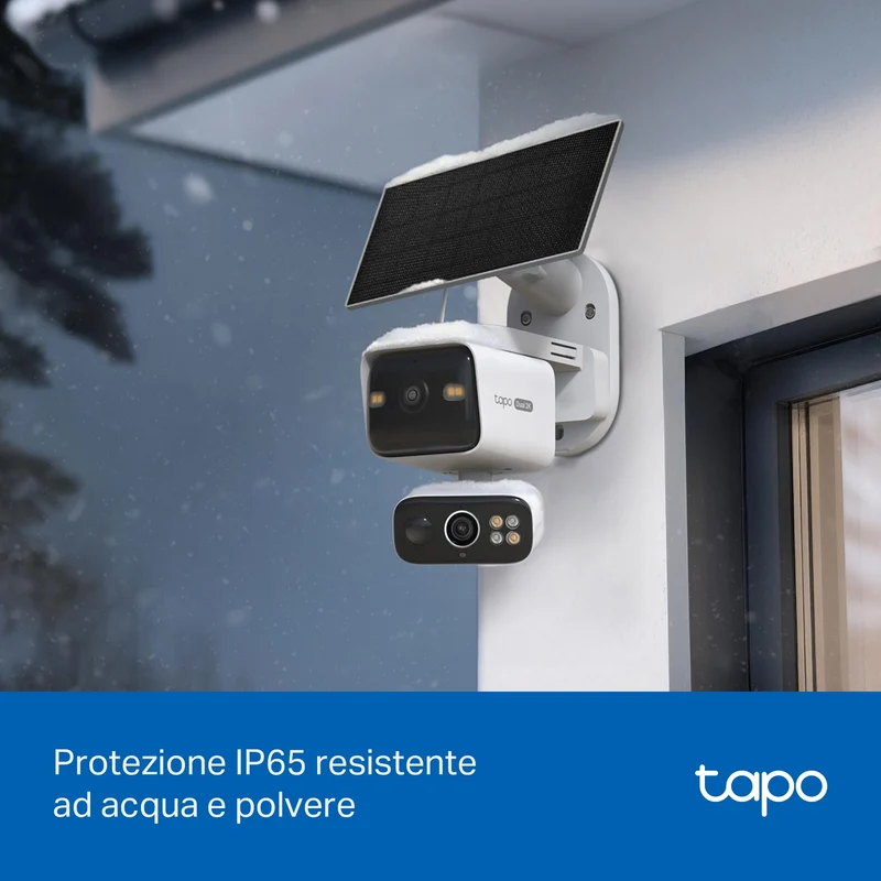 Tapo C645D KIT + H500 HomeBase – Kit di Sicurezza 2K con Doppio Obiettivo