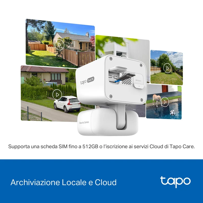 Tapo C645D KIT + H500 HomeBase – Kit di Sicurezza 2K con Doppio Obiettivo