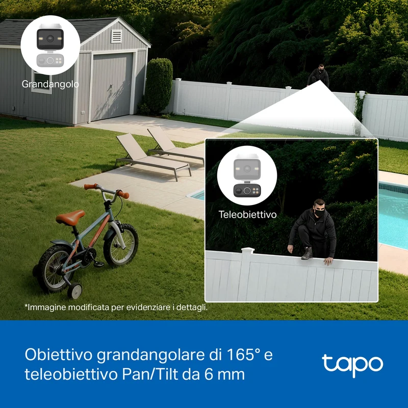 Tapo C645D KIT + H500 HomeBase – Kit di Sicurezza 2K con Doppio Obiettivo