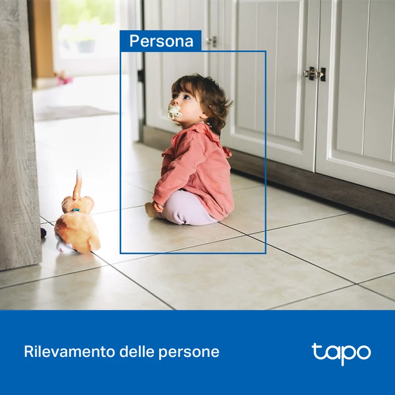 Tapo C216 Telecamera WiFi Interno/Esterno 2K 3MP, Visione a Colori, 360° PTZ