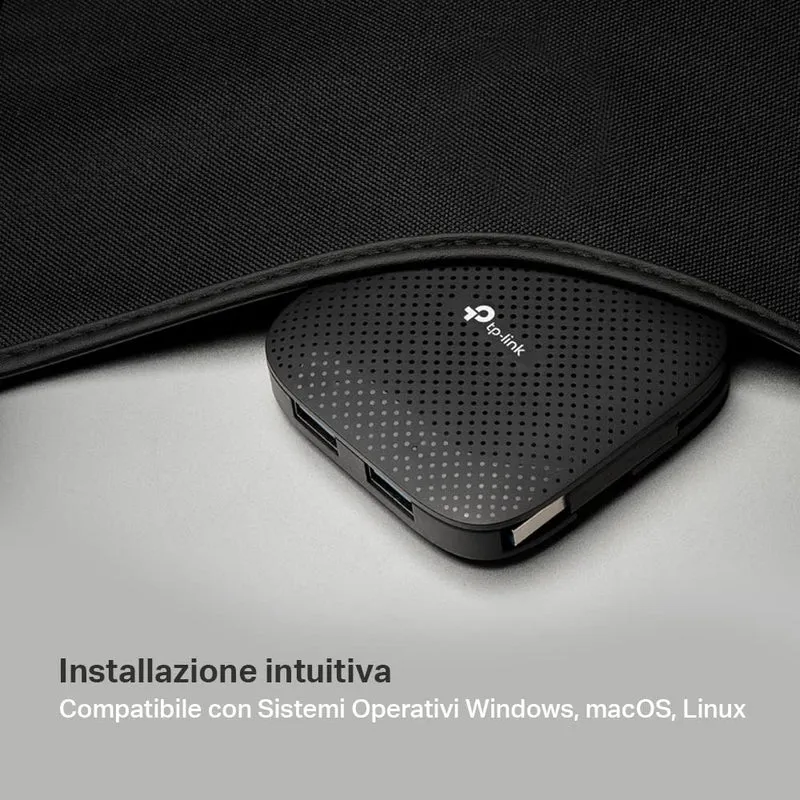 UH400 Hub USB 3.0 4 in 1, Design con Cavo Pieghevole