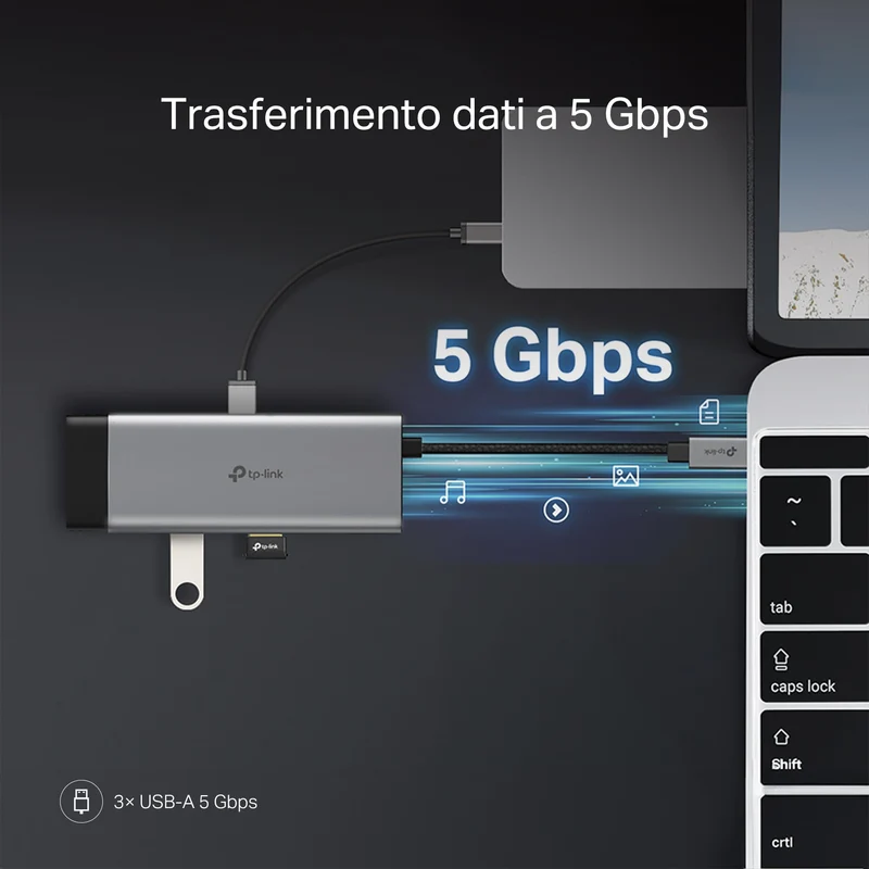 UH7021C Hub USB C 7 in 1, HDMI 4K@60Hz, SD & MicroSD UHS-I