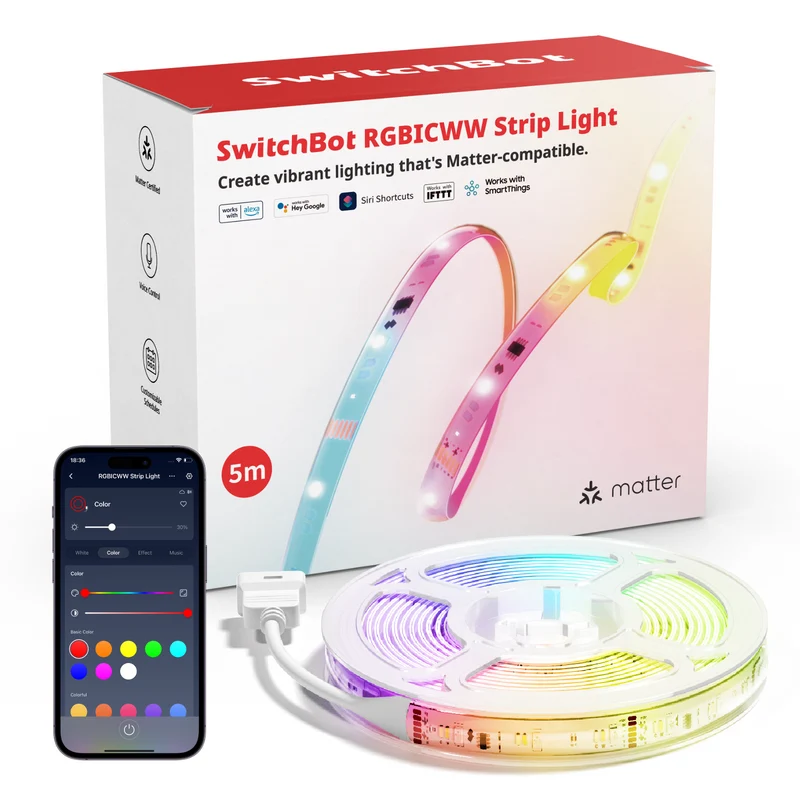 SwitchBot RGBICWW Strip Light