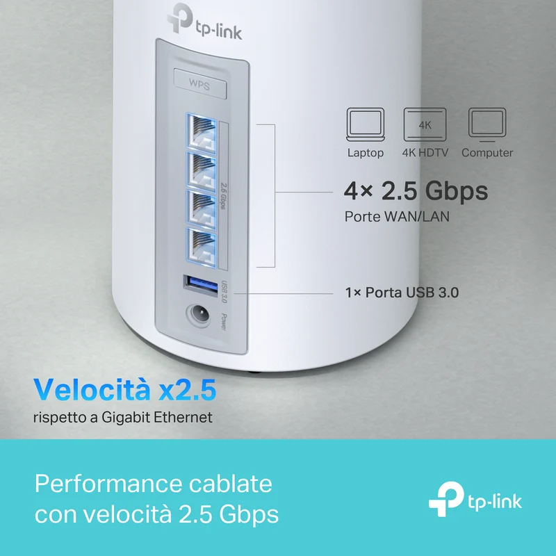 Deco BE65 Sistema Mesh Wi-Fi 7 BE9300Mbps, 3pz