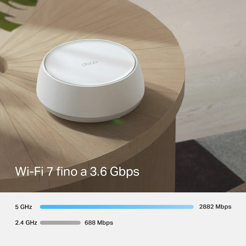 Deco BE25 Sistema Mesh Wi-Fi 7 BE3600Mbps 2 Porte 2.5Gbps, 1pz