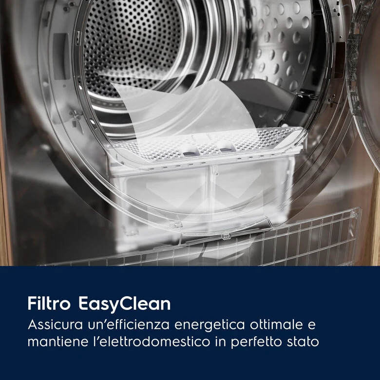 Electrolux EW6H1ZBG8C asciugatrice Libera installazione Caricamento frontale 8 kg Bianco, Nero