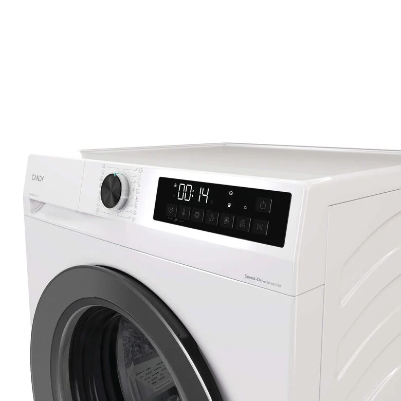Candy ProWash 300, Lavasciuga Slim 8+5 KG, 10% più efficente della classe A, 1400 giri, Bianco, Inverter, Fresh Vapor, GWD 485SG6-S