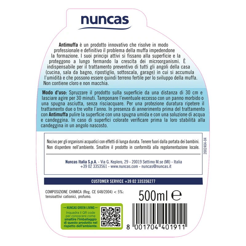 Antimuffa Detergente Spray - 500ml